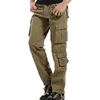 Hommes hiver épaissir polaire pantalon cargo tactique pantalon salopette militaire militaire Cott pantalon décontracté chaud lâche Baggy Jogger pantalon q4xH #