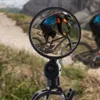 New Universal Bicycle Auxiliary Rearview 360 Degree Rotating Wide Angle Convex Mirror Handlebar Mount Bike Mirrors