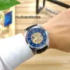 Zegarki dla mężczyzn National Designer Watch Spot Watch Business Elite Dwustrojemny Hollow Big Tre-Ręczny Mechaniczne skórzane paski zegarek