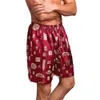 Pijamas shorts de roupas de noite de seda cetim roupas íntimas masculinas respiráveis pijamas de sono sono inferior emulati seda u9tj#