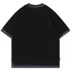 T-shirts pour hommes Double fermeture éclair hommes Hip Hop Streetwear T-shirt noir ample à manches courtes T-shirt Harajuku surdimensionné Y2K chemise hauts