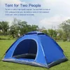 Tende e rifugi 205X150X110cm Tenda da trekking per esterni Tessuto Oxford 210D Impermeabile 2000MM Leggero portatile antivento da campeggio per 2 persone