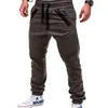 Pantalons de jogging décontractés pour hommes Pantalons de survêtement cargo minces solides Pantalons multi-poches pour hommes Nouveaux vêtements de sport pour hommes Hip Hop Harem Pantalons crayon q8C1 #