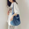 Bolso Harajuku Messenger Bag Street Vintage Denim bolsos de hombro vaquero bolsos cruzados de gran capacidad para damas chica