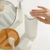 Dispensador de sabão líquido bomba pia do banheiro vazio recarregável garrafa boca larga gel banheiro escritório dispensador recipiente branco