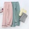 Women's Sleepwear Knitted Cotton Pajamas Pants For Ladies Spring And Autumn Long Trousers Loose Casual Homewear Women Pantalones