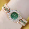 les femmes regardent des marques de luxe célèbres cristal diamant en acier inoxydable petites dames montres pour femme montre-bracelet Relogio Feminino 201114319G