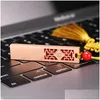 Clés USB Métal Style chinois 512 Go 256 Go 16 Go 32 Go 64 Go U Disque Creative Drive Stick Pen Logo personnalisé Drop Livraison Ordinateurs NE Otgcd