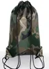 Grote Camouflage Tassen met Trekkoord 210D Waterdichte verpakking Trekkoord Rugzak Camo Sporttas School Sport Outdoor Schoenentas2939354