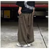 Houzhou Vintage Bagy Cargo Pants Men Cott Wide Leg Pounser