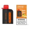 Vendre à chaud Sunfire 10000 Puffs MTL / DTL Big Smoke Vapers Vapes Dispostable Electronic Cigarette Pod Flow Airmable Airlable 650mAh Rechargeable 20 ml Mesh Coil 10K Puff