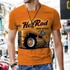 T-shirts pour hommes Tops T-shirts pour hommes Vintage Car Design Harajuku Sportswear 2022 Nouveau Short Slve Luxe Mode Chaud O Cou Survêtement Strt Ts T240325