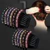 Hårklämmor Barrettes Vintage Crystal Flower Clip for Girls Bridal Comb Ornament Jewelry Accessories Gift 240311 Drop Delivery Hairhew OTGCW