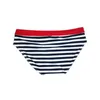 Men's Swimwear Sexy Mens Nylon Quick Dry Striped Swimming Briefs Gay Low Waist Swimsuits Fashion Pouch Beach Pool Spa Bathing Panties