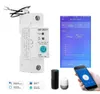 1P eWelink Single phase Din rail WIFI Smart Energy Meter Power Consumption kWh Meter wattmeter with Alexa google for Smart home17838021