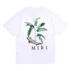 Designer T-shirt Mens Summer Light Luxury Plantain Fan Recliner Dubbeltröja 100% bomullsherr och kvinnors kort ärmstorlek S till XL-