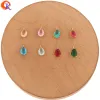 Beads Cordial Design 100Pcs 6*11MM Jewelry Accessories/DIY Earrings Making/Pendant/Hand Made/Jewelry Findings Component/Crystal Charms