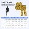 Amarelo Parrot Print Pijamas Primavera Jenday Cures Vintage Oversized Pyjama Define Lg Mangas Trendy Leisure Graphic Nightwear i72V #