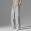 Ice Silk Pants Men Summer Trousers Men's Trend Loose Straight Thin Casual Pants All-Match Breattable Sports Cooling Pants Men A6SP#