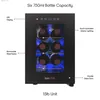 Refrigerators Freezers Peque o Para Cuarto 6 bottle wine cooler mini refrigerator with wine rack and temperature control Q240326