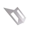 Joiners Aluminum Alloy Stainless Steel Multifunctional Tshaped Square 45+90 Degree Gauge Angle Ruler Measuring Woodworking Ruler Tool