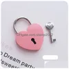 Door Locks Heart Shaped Concentric Lock Metal Mitcolor Key Padlock Gym Toolkit Package Building Supplies Drop Delivery Home Garden Ha Dhpe6