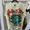 Summer Hellstar maglietta Designer magliette magliette per tee grafico Hipster in tessuto lavata in tessuto graffiti Lettering stampato stampato nero aderente nera blauso plus size 6286