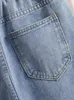 Женские шорты S-5XL, женские джинсовые шорты с высокой талией, свободные синие потертые полубрюки, летние прямые джинсы, повседневные большие размеры