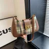 Shoulder Bag Brand Discount Women's Popular Style Bags Frosted Underarm Versatile for Autumn and Winter High-end Single Shoulder Small Square