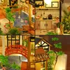 DIY Doll House Villa house model Miniature Building Kit Furniture Dollhouse Wooden Toys Birthday Gifts P018 240321