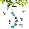 Autres fournitures d'oiseaux Mangeoires anti-décoloration pour colibris avec carillons éoliens Décor de jardin anti-fuite Outil d'alimentation Conteneur de nourriture