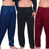 Drei Farben der Herren-Pyjama-Hosen Eisseide Sommer gestreifte Nachtwäsche übergroße lässige Home-Hosen Slee-Hosen p5Cz #