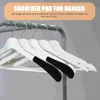 Storage Bags 10 Pcs Hanger Shoulder Rest Garment Forms Suit Pads Sweater Wide Flocking Clothes