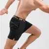 2021 Pure Color Running Shorts Men 2 em 1 Double-deck Quick Dry GYM Sport Shorts Fitn Jogging Workout Shorts esportivos masculinos N9VD #