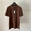 Tik Tok Influencer Mesmo marca de designer de algodão puro CP Novo verão meninos negócios lazer pérola camisa pólo juventude marca de moda polo pescoço manga curta roupa masculina