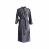 Accappatoio da uomo Waffle Robes Pigiama Pigiama da notte Indumenti da notte Casual coreano Primavera Estate Autunno Inverno SA1043 A8gK #