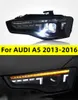 Phares LED automatiques pour AUDI A5 2013-20 16 phare automatique assemblage lampe frontale de démarrage phare avant au xénon