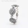 Designer Pandoras Ring Pann Ny produkt Shining Triple Sun Ring Fashionabla Sunflower Sunshine Ring Valentines Day Gift for Women