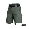 Mens Shorts Men Urban Military Tactical Outdoor Waterproof Wear Resistant Cargo Quick Dry Mti Pocket Plus Size Hiking Pants Drop Deliv Otcj9