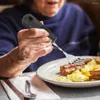 Geschirrssätze 2 biegbare Besteckutensilien für Behinderungen Tischgeschirr älter