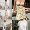 2024 Nieuwe dames nachtkleding pyjamaset voor dames Causale bloemenprint Lange mouwen Loungewear 2-delige Djerf Avenue pyjama Y2K Chic Vintage Homewear