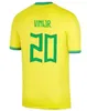 2022 Soccer Jersey Camiseta de Futbol World Cup 2023 Paqueta Neres Coutinho Brazils Football Shirt Jesus Marcelo Pele Brasil 22 23 Maillot de Foot Men KIDS KIT JJ 3.26