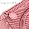 Corduroy Portable Pencil Case Multifunctional attationery Bag Solid Color Student Cute Girls Handbag Blue