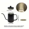 8-PCS Set: Sharing (12.17oz), Steel Grinder, Pour-over Kettle (11.83oz), Cup, Thermometer, V02 Filter Papers (40 Sheets), Scoop, Brush - Modern, Stylish, Coffee