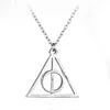 Pendanthalsband Vintage Deathly Hallows Triangle Pendant Character Movie Fashion Jewelry Neckacec24326