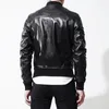 Stand Fi Collar Slim Plus Size Clássico Piloto Casacos de pele de carneiro Mens Genuine Sheep Leather Bomber Jackets Men Aviator Jackets Z62k #