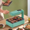 US Plug LCD Touch Screen Oven, Home Less Electric Grill Indoor Non-stick Infrared Barbecue Pot Skewer Hine