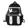 Mochila Japonesa Bonito Grande Capacidade Nylon Mulheres High School Student Bag Feminino Menina Laptop Book Mochila