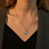 Anhänger Halsketten Mode und kreative Sonnenblume Halskette für Frauen Männer Exquisite charmante Opal Schlüsselbein Kette Ankünfte 2024 Schmuck