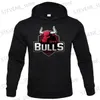 Sudaderas con capucha para hombre Sudaderas Moda equipo de baloncesto Chicago Bulls sudadera con capucha para hombre deportes al aire libre ocasionales sueltos strt fresco nuevo estampado para hombre flce pullover T240326